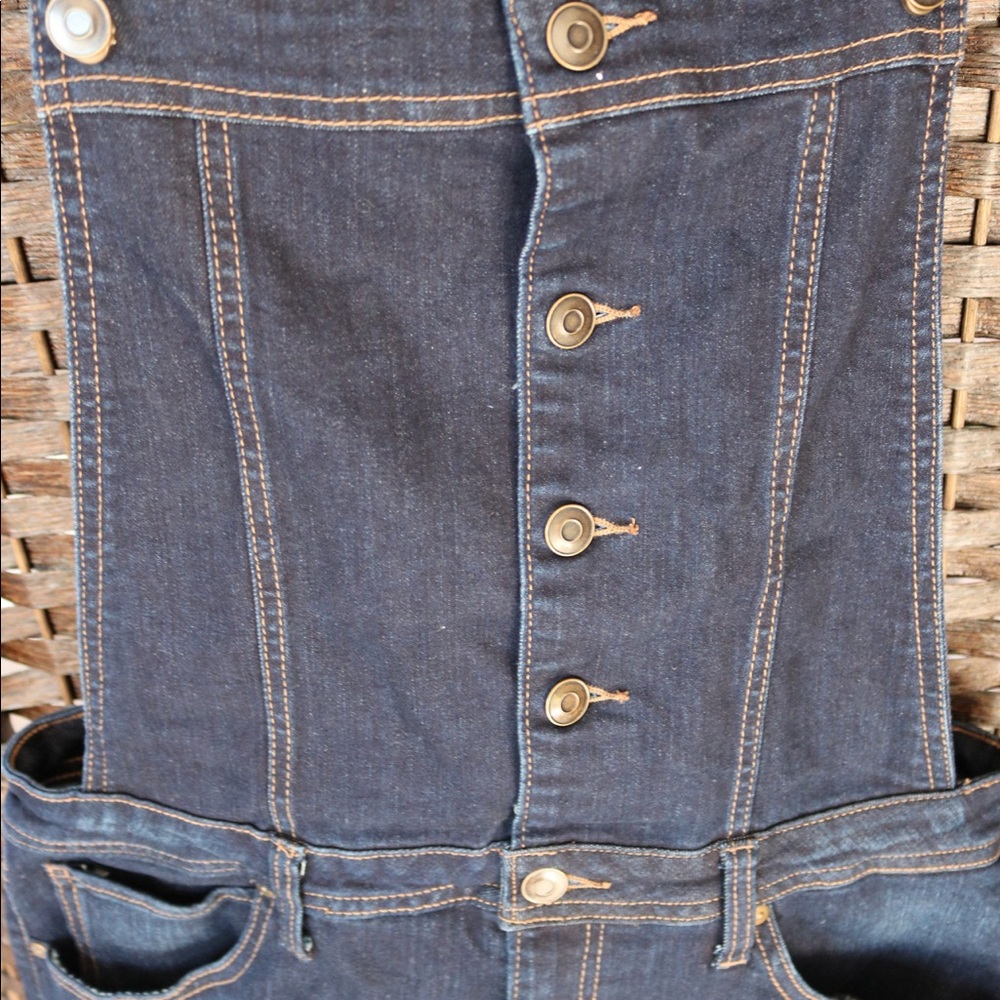 No Boundaries denim shortalls - Picture 4 of 5